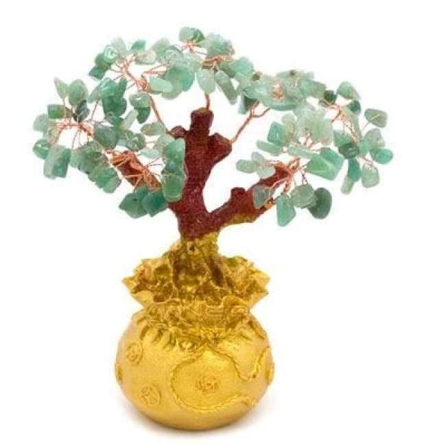 Planet Gates Yellow 6.7 Inch Tall Mini Crystal Money Tree Bonsai Style Wealth Luck Feng Shui Bring Wealth Luck Home Decor Birthday Gift