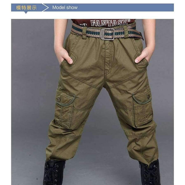 Planet Gates Green / 6 Boys Cargo Pants Spring High Quality Teenage Boy Clothing Kids Pants Boy Trousers Children Cotton Pants Size 5 7 9 13 Year