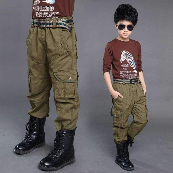 Planet Gates Green / 6 Boys Cargo Pants Spring High Quality Teenage Boy Clothing Kids Pants Boy Trousers Children Cotton Pants Size 5 7 9 13 Year