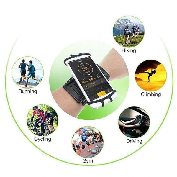Planet Gates green 6 inch Universal Phone Holder Outdoor Sports Phone Bag 180 Rotation Cycling Armband Professional Fitness Arm Band Armbands