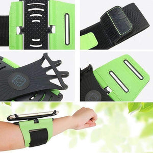 Planet Gates green 6 inch Universal Phone Holder Outdoor Sports Phone Bag 180 Rotation Cycling Armband Professional Fitness Arm Band Armbands