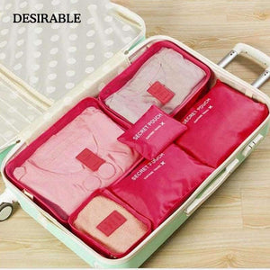 Planet Gates Green 6 pcs Home Storage Bag Organization Polyester Packing Cube Travel Clothing Bags Laptop Bag Tidy Purse Closet Drawer Divider