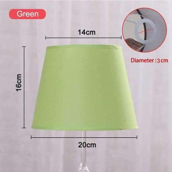 Planet Gates Zelené 7barevné látkové stínidlo na lampu Art Deco pevné stínidlo na lampu Moderní světelné stínidlo pro nástěnnou lampu stolní lampu domácí dekorace 14*20*16cm