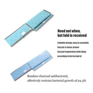 Planet Gates green 7 grids Underwear organization Non-woven foldable storage box for bra socks underwear storage various grid home organizer