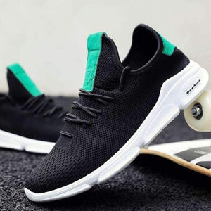 Planet Gates GREEN / 7 Men shoes 2018 summer Breathable mesh Ultra-light lace-up Sneakers Autumn man comfort Footwear Fashion vulcanize Shoes M641