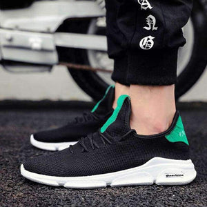 Planet Gates GREEN / 7 Men shoes 2018 summer Breathable mesh Ultra-light lace-up Sneakers Autumn man comfort Footwear Fashion vulcanize Shoes M641