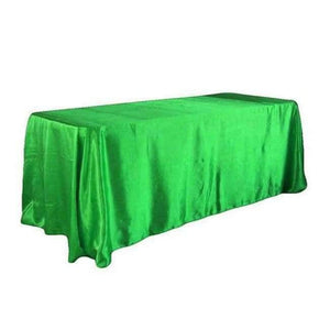Planet Gates Green / 90 x 132 inch 90 x 132 inch Rectangular Satin Tablecloth White/Black Tablecloths Table Cover for Wedding Party Restaurant Banquet Decorations