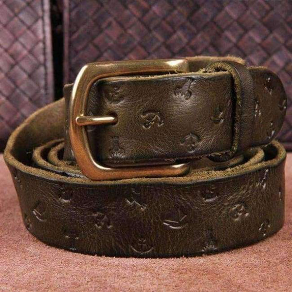 Planet Gates Green / 95cm CUKUP Ladies 100% Pure Cowhide Leather Belts Pin Buckle Casual Styles Jeans Cow Skin Genuine Belts for Woman 3.0cm Width NCK466