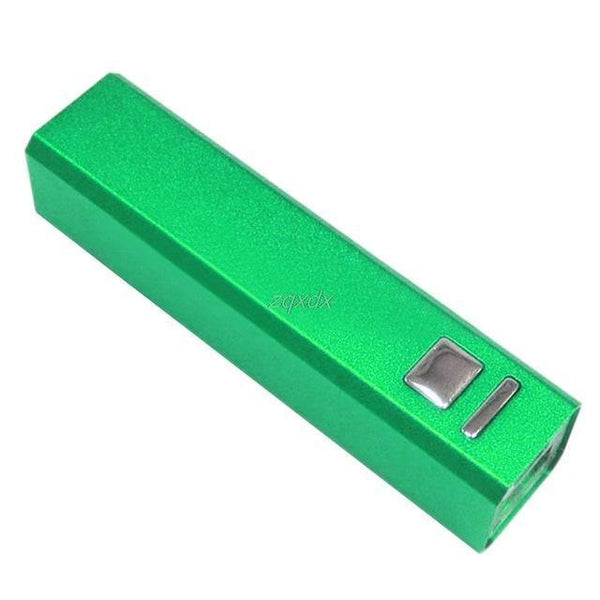 Planet Gates Green Aluminum USB Power Bank Case 18650 Battery Charger Case DIY Kit for iPhone 5S 6S Z17 Drop ship