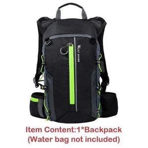 Planet Gates Green Bag Only / China Waterproof Bicycle Bag Cycling Backpack Breathable 10L Ultralight Bike Water Bag Climbing Cycling Hydration Backpack