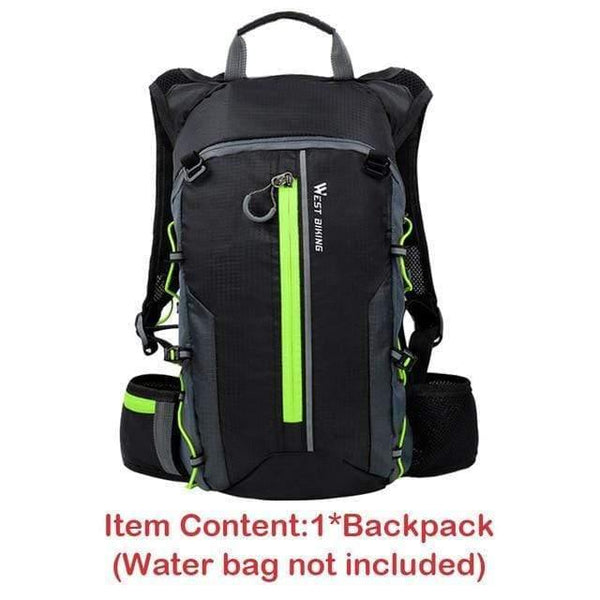 Planet Gates Green Bag Only / China Waterproof Bicycle Bag Cycling Backpack Breathable 10L Ultralight Bike Water Bag Climbing Cycling Hydration Backpack