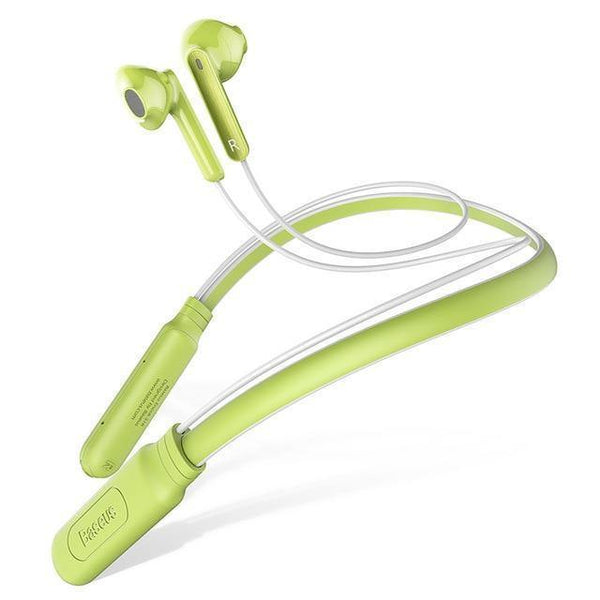 Planet Gates Green BASEUS S16 Professional In-Ear Bluetooth Earphone High fidelity Sound Quality Metal Heavy Bass Music Wireless Earphone for phone
