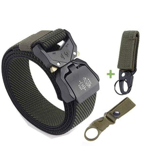 Jeans Belt For Men Aluminum Alloy Pluggable Buckle Training Tactical Belts Comfortable High Quality Male Belt Hunting