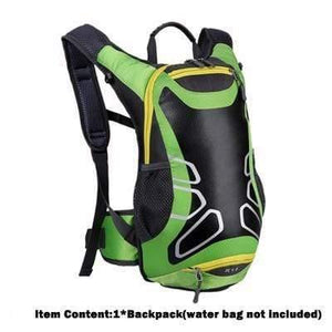 Planet Gates Green Bicycle Bag Shoulder Backpack Ultralight Sport Riding MTB Hydration Backpack 15L Bike Bicycle Cycling Backpack