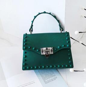Planet Gates Green / Big Women Messenger Bags High Quality PVC Transparent Jelly Bag Summer Girl Beach Bag Fashion Chains Shoulder Crossbody Bags XS-502