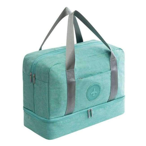Planet Gates green blue Waterproof Travel Storage Bag Fashion Traveling Shoulder Bag Big Capacity Travel Bag Organizer Dry and Wet Separation Shoe Pouch