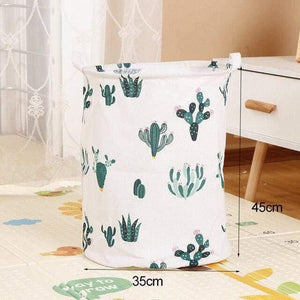 Planet Gates Green cactus Large Laundry Basket Waterproof Dirty Clothes hamper For Toy Washing Basket Dirty Clothes Sundries Storage Baskets Box
