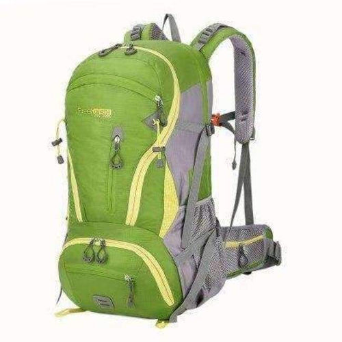 Planet Gates Green Camping Hiking Backpack 45L Waterproof Trekking Sports Bag Fishing Backpacks Mountaineering Bag Climbing Travel Rucksack