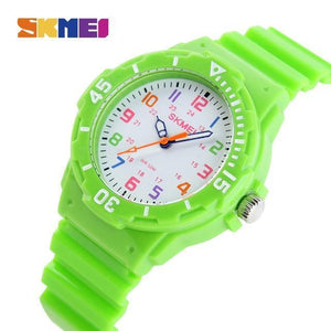 Planet Gates Green Casual Kids Watches 5bar Waterproof Quartz Wristwatches Jelly Kids Clock Children Watch montre enfant 1043