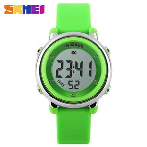 Planet Gates Green Children watch LED Digital Sports Relojes Mujer Boys girls fashion Kids Cartoon Jelly Waterproof Relogio Feminino SKMEI 2018