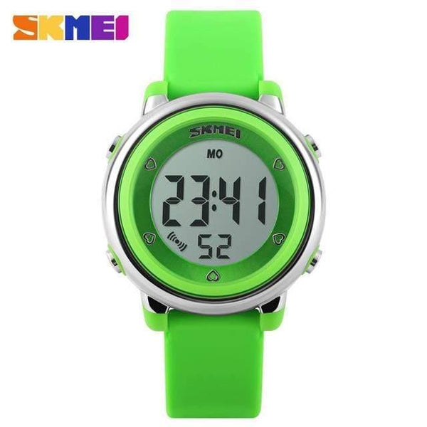 Planet Gates Green Children watch LED Digital Sports Relojes Mujer Boys girls fashion Kids Cartoon Jelly Waterproof Relogio Feminino SKMEI 2018