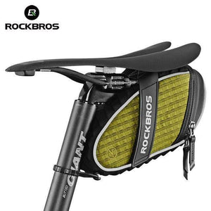 Planet Gates green / China Bicycle Bag 3D Shell Rainproof Saddle Bag Reflective Bike Bag Shockproof Cycling Rear Seatpost Bag MTB Bike Accessories