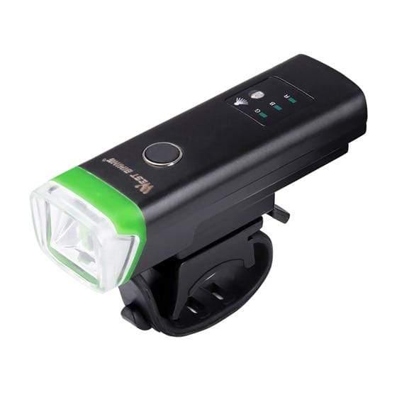 Planet Gates green / China Bike Front Light Induction Bicycle Bright Light USB Charging Flashlight Cycling Waterproof Torch Bike Headlight