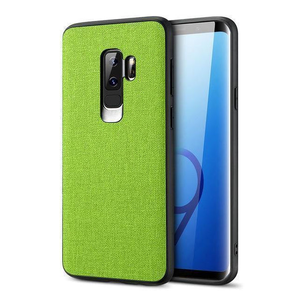 Planet Gates Green / China / For Galaxy S9 FLOVEME Cloth Texture Case For Samsung S8 S9 Galaxy S9 S8 Plus Luxury TPU Cover For Samsung S10 Plus S10e Note 9 8 S7 Edge Coque