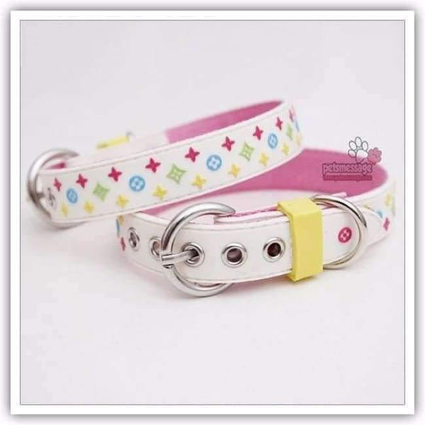 Planet Gates Green Collar / S Product For Dog Pet Collar Lead Rubber & Nylon Leather High Quality Black Brown White Dog Collar 1pcs/lot