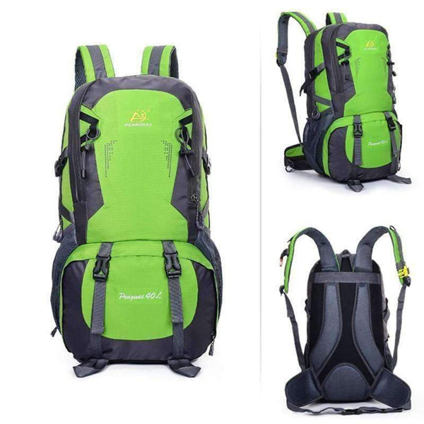 Planet Gates Green Color / 30 - 40L Camping Backpack Travel Sports Bag Large Capacity Men Rucksack Hiking Climbing Backpacks Athletic Computer Bags
