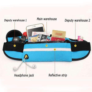 Planet Gates Green Color Outdoor Running Waist Bag Waterproof Mobile Phone Holder Jogging Belt Belly Bag Women Gym Fitness Bag Lady Sport Accessories