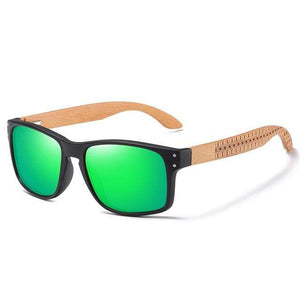 Planet Gates Green Design Beech wood Handmade Sunglasses Men Polarized Eyewear Outdoor Driving Sun Glasses Reinforced Hinge