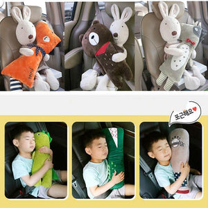 Planet Gates Green Dinosaur Car Seat Belt Cover Cartoon plush Kids Children Pillow Shoulder Pads Safety Positioner Padding Waist Cushion Styling