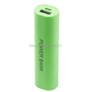 Planet Gates Green DIY USB Mobile Power Bank Charger Pack Box Battery Case For 1 x 18650 Portable Z17 Drop ship