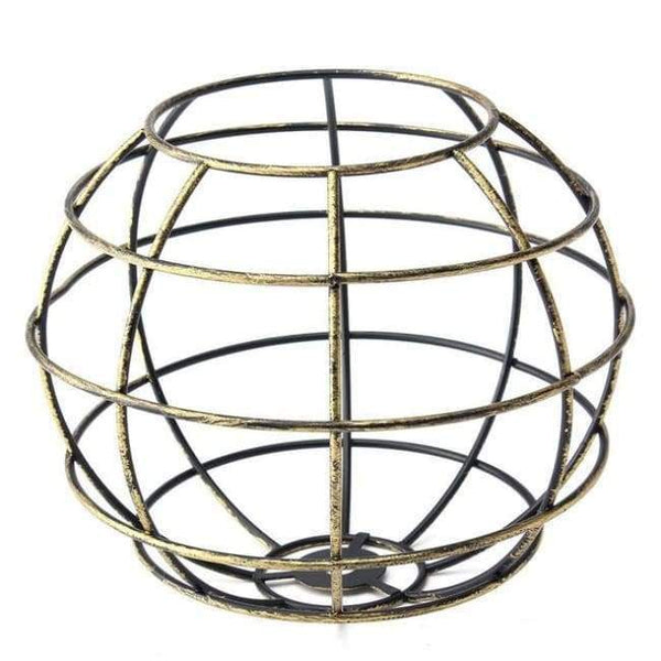 Planet Gates Green E Smuxi Retro Vintage Industrial Lamp Covers Pendant Trouble Light Bulb Guard Wire Cage Ceiling Hanging Bars Cafe Lamp Shade