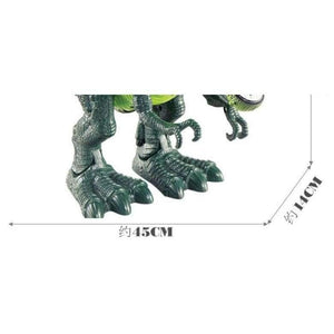 Planet Gates Green Electric dinosaur large size Walking dinosaur robot toy can walk, make sound with light Tyrannosaurus Rex toys gift for kids