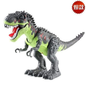 Planet Gates Green Electric dinosaur large size Walking dinosaur robot toy can walk, make sound with light Tyrannosaurus Rex toys gift for kids