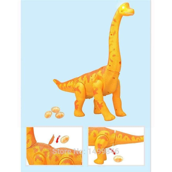 Planet Gates Green Electronic Egg Laying Dinosaur Toy Electric Brachiosaurus With Light Music Dinosaurs Toys For Children