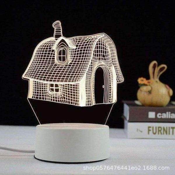 Planet Gates Green / EU Plug Creative decorative night light 3d new led table lamp Fashion styling gift night light