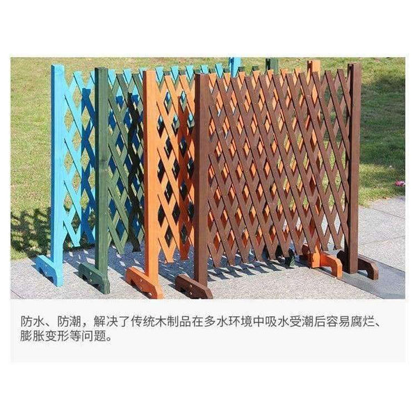 Planet Gates Green Expanding Wooden Garden Wall Fence Panel Plant Climb Trellis partition Decorative Garden Fence for Home Yard Garden Decoration