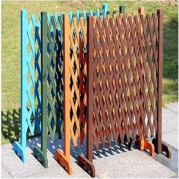 Planet Gates Green Expanding Wooden Garden Wall Fence Panel Plant Climb Trellis partition Decorative Garden Fence for Home Yard Garden Decoration