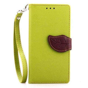 Planet Gates green Fashion Leaf Clasp Buckle PU Leather Lether Flip Wallet Phone Case Cover For Meizu Miezu Meizy Mezu MX5 MX 5 Green