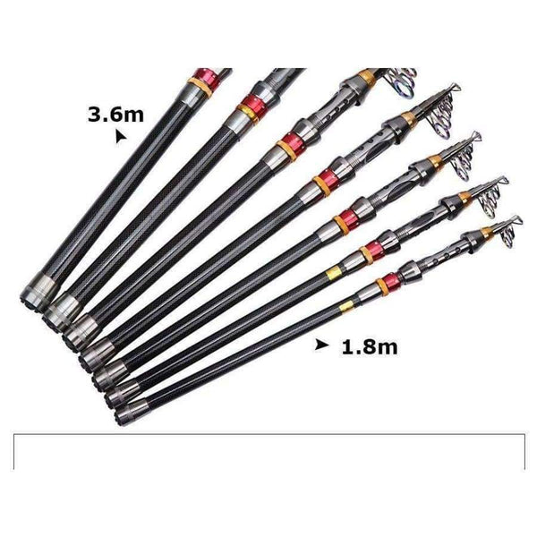 Planet Gates Green Fishing Reel Rod Combo Set 1.8-3.6M Carbon Telescopic Fishing Rod with 11BB 4000 Series Spinning Reel Vara De Pesca