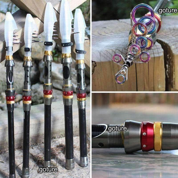 Planet Gates Green Fishing Reel Rod Combo Set 1.8-3.6M Carbon Telescopic Fishing Rod with 11BB 4000 Series Spinning Reel Vara De Pesca