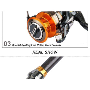 Planet Gates Green Fishing Reel Rod Combo Set 1.8-3.6M Carbon Telescopic Fishing Rod with 11BB 4000 Series Spinning Reel Vara De Pesca