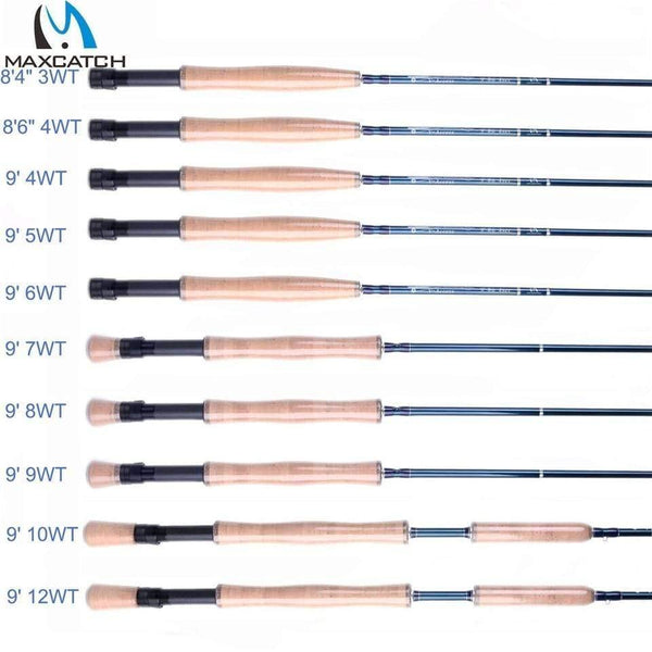 Planet Gates Green Fly Fishing Rod 3/4/5/6/7/8/10/12 WT 8'4''/ 9' Carbon Fly rods With Tube