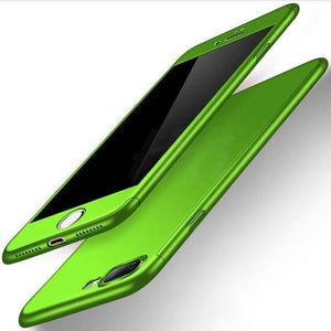 Planet Gates Green / For iPhone 6 6s Plus H&A Luxury 360 Full Cover Phone Case on the For iPhone 7 8 6 6s Plus X XR XS Max 10 Tempered glass Protective Cover xs max Case