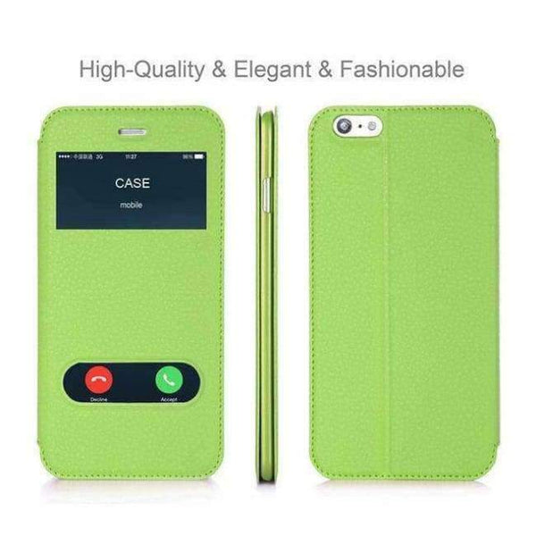 Planet Gates Green / For iPhone 6 Case For Apple iPhone 6 Plus & iPhone 6S Plus Luxury PU Leather Flip Wallet Case Covers With Stand Capa Phone Cases Brands