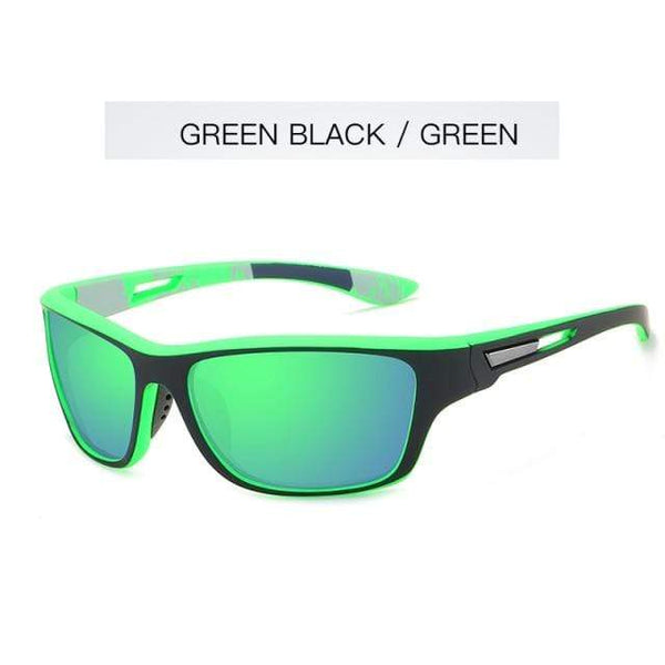 Planet Gates GREEN -Frame-GREEN / Glasses Case Mens Polarized Sunglasses for Men Outdoor Sports Windproof Sand Goggle Sun Glasses UV Protection