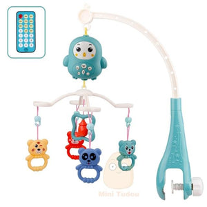 Planet Gates Green / France Baby Mobile Rattles Toys 0-12 Months For Baby Newborn Crib Bed Bell Toddler Rattles Carousel For Cots Kids Musical Toy Gift